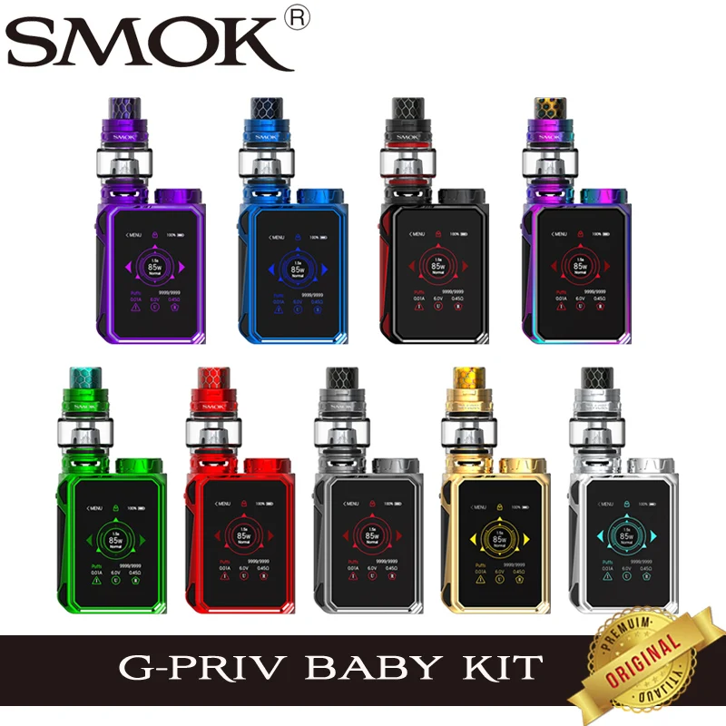 Оригинальный Smok G-Priv Baby Lux Edition комплект 85 Вт G Priv Box MOD Vape с 4 5 мл TFV12 Prince Tank