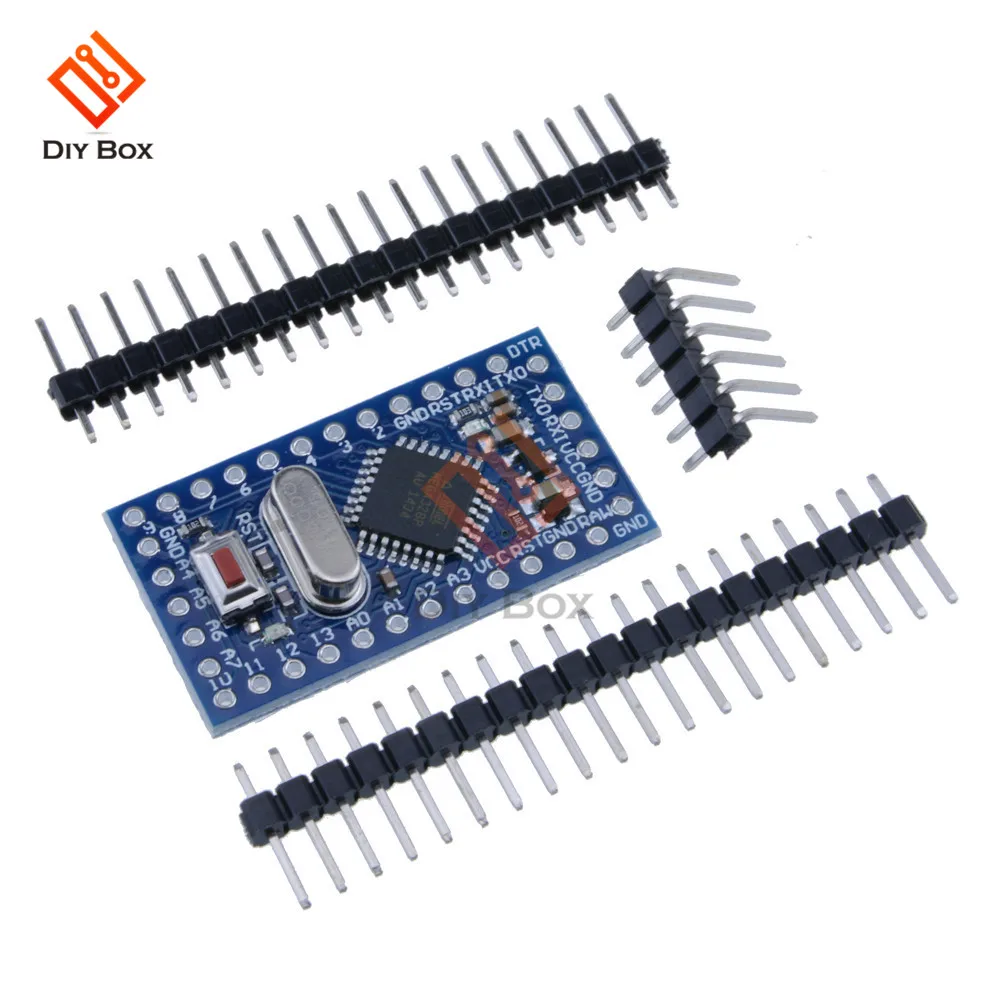 Promo DBA Pro Mini atmega328 Mini ATMEGA328P 5V 16MHz Module With Crystal Oscillator Pins Replace ATMEGA128 for Arduino Nano 