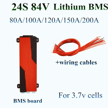 

24S 84v Lithium Battery Protection Board 80A 100A 120A 150A 200A High Current Balance 24 Cell Li-ion Lipo BMS ebike 24s 88v BMS