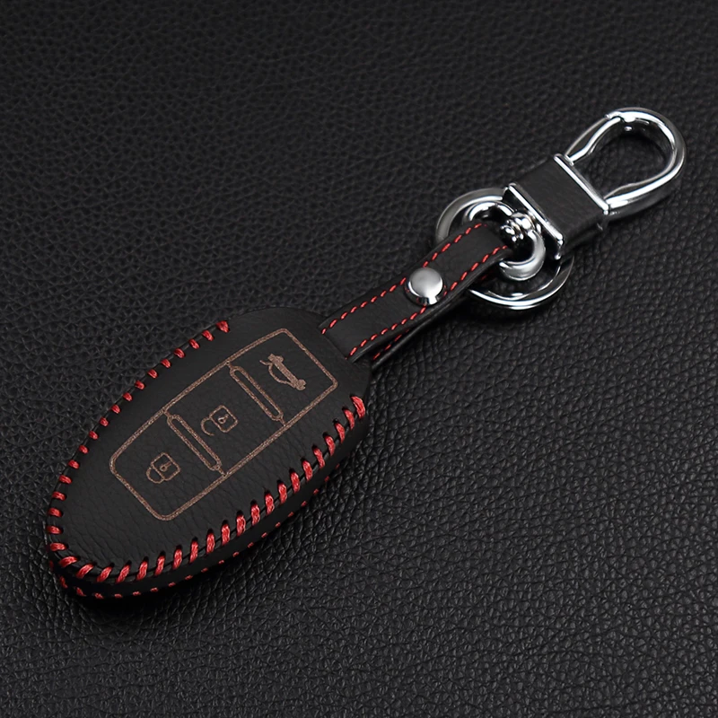 Автомобильный кожаный чехол для ключей на дистанционном управлении для Nissan Infiniti EX FX G25 G37 FX35 EX25 EX35 FX37 EX37 Q60 QX50 QX70