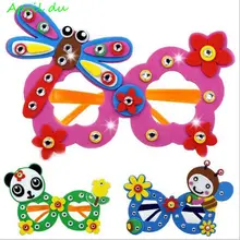 April Du мультяшный эва пена очки-наклейки сделай сам набор для рукоделия креативный детский сад Развивающие игрушки для детей день рождения, 10 шт