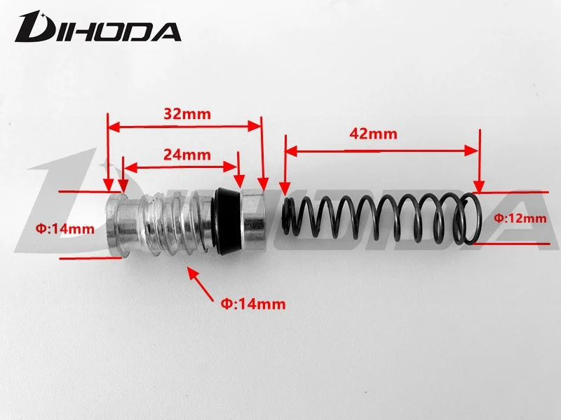 Мотоцикл сцепления тормозной насос 14 мм поршень ремкомплекты главный цилиндр поршневые установки Мотоцикл Запчасти
