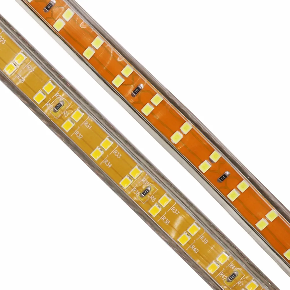 СВЕТОДИОДНАЯ лента SMD 2835 220 в 240 В 156 светодиодов/м водонепроницаемая светодиодная