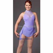 Детские платья для фигурного катания на коньках с спандексом, новые брендовые модные соревнования в фигурном катании платье на заказ DR2990