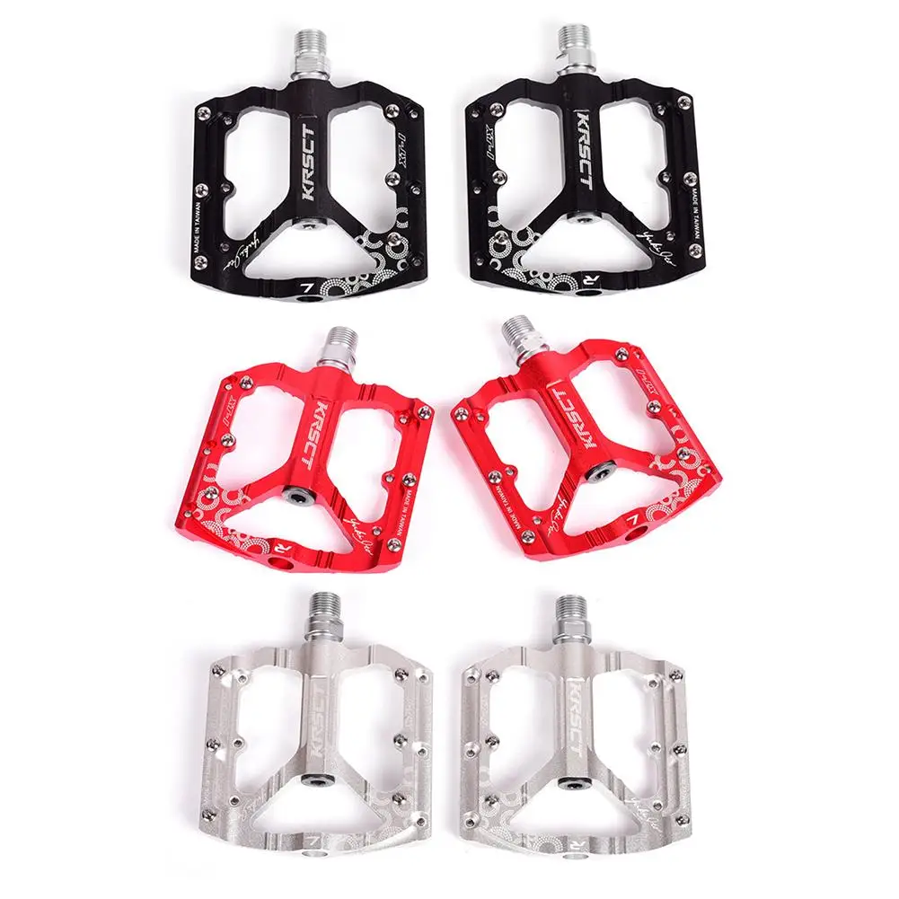 1 Pair Ultralight CNC Alloy Bicycle Pedals Mountain Bike Pedals Bearing Fixed Gear Pedals Road