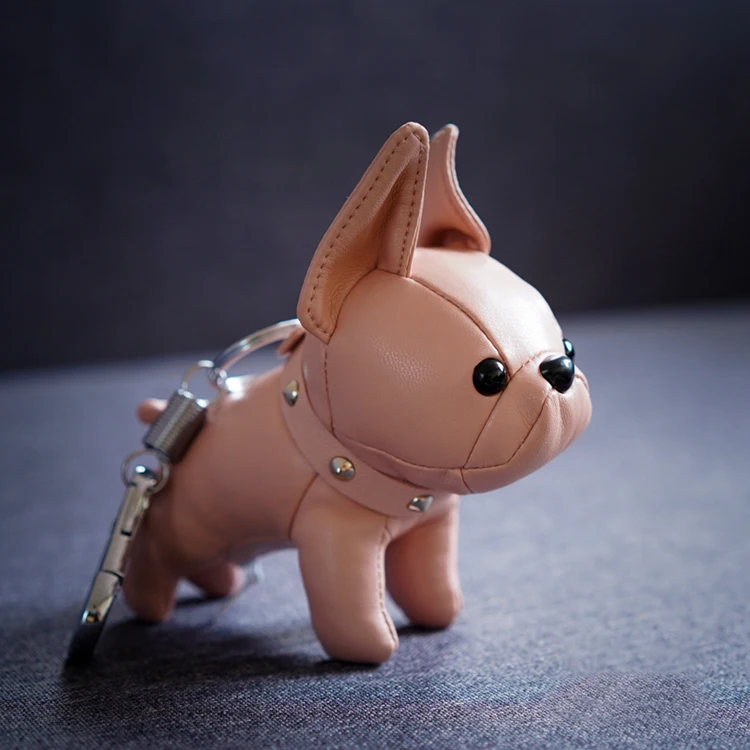 Брелок Bulldog из искусственной кожи с изображением животных держатель для ключей