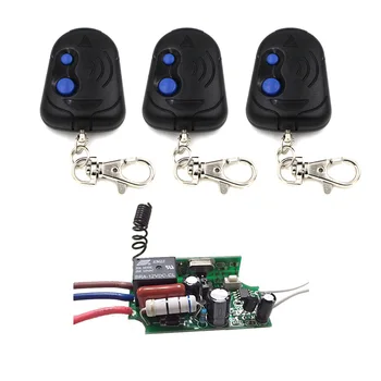 

New 220V AC Receiver Transmitter Light Lamp LED Remote Control Switch Power Wireless ON OFF Key Switch Lock Unlock 315/433MHZ
