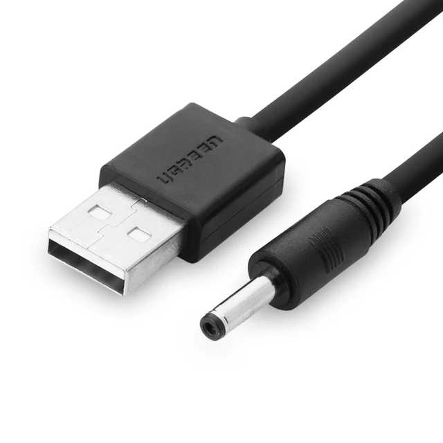 UGREEN usb charging cable supply lines turn DC3.5mm small round hole