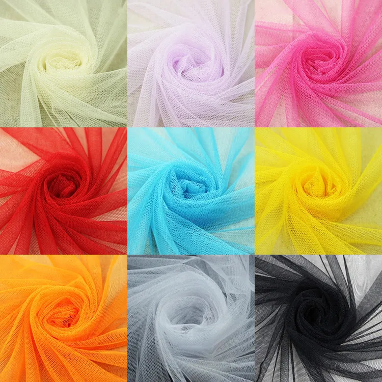 Soft Tulle Mesh Fabric 160 100cm For Wedding Dress Cloth Netting