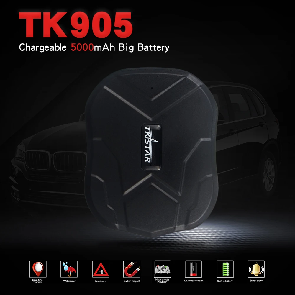 سريع Shpping للماء سيارة GPS المقتفي TK905 سوبر المغناطيس الاستعداد 90 أيام الوقت الحقيقي LBS موقف عمر شحن تتبع الساخن بيع