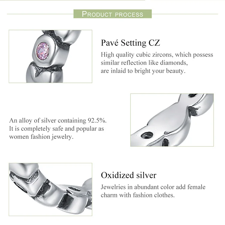 WOSTU Высокое качество 925 пробы серебряные минималистичные массивные кольца для женщин Роскошные S925 Свадебные украшения BKR084