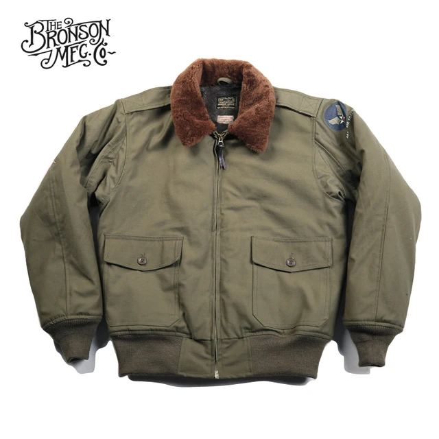 Bronson USAAF B-10 Flight Jacket 1943 Model Intermediate Flying Coat Vintage B10 Men's Bomber Jacket - Image 2
