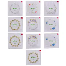 10x мультфильм цветочный принт форма презерватива влажные салфетки ткани для чистки лица путешествия