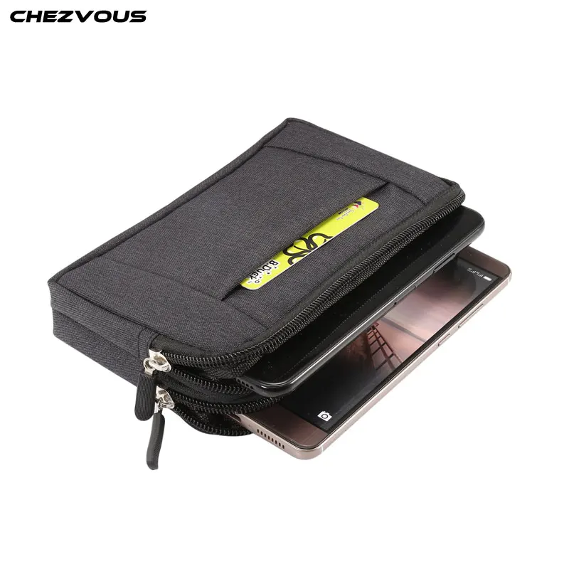 

CHEZVOUS Phone Case Belt Clip Cowboy Cloth Bag for iPhone X 7 8 6 6s Plus for Samsung S9 S8 plus S7 S6 edge S5 Note9 J5 J7 A3 A5