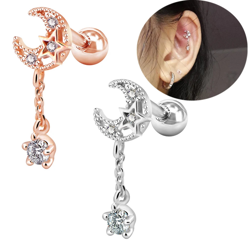 Серьга гвоздик из нержавеющей стали для тела 16G|Украшения тела| |