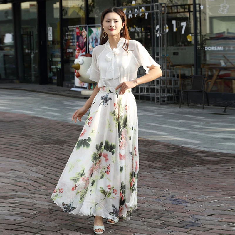 floral skirt for wedding guest