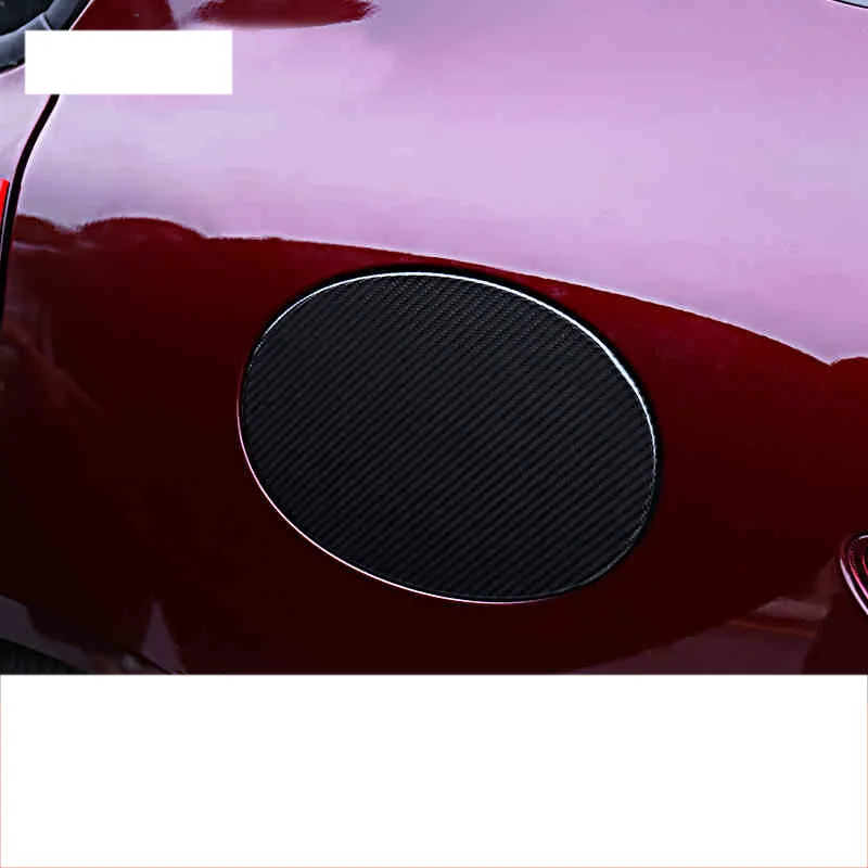 

Lsrtw2017 Real Carbon Fiber Car Fuel Tank Cap Sticker for Alfa Romeo Giulia 2016 2017 2018 2019 2020