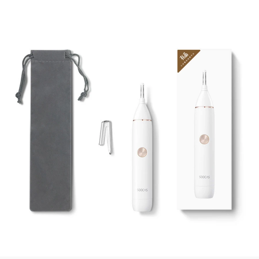 

Xiaomi Soocas IPX5 waterproof Nose Eyebrow Hair Trimmer Sharp Blade Body Wash Minimalist Design Safe Cleaner trim Personal Daily
