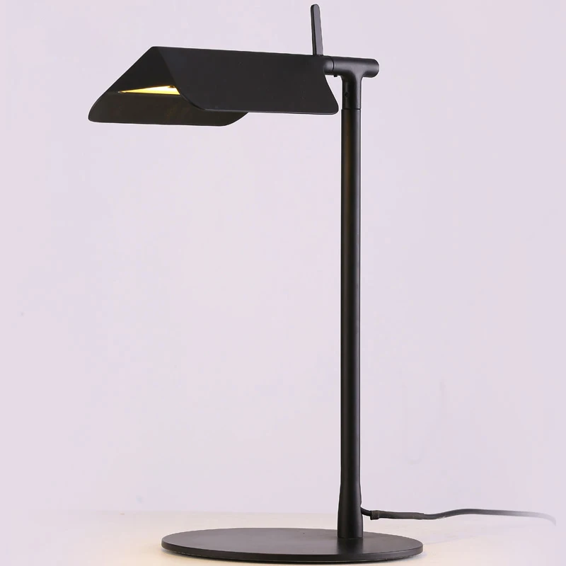 

Ecolight Free Shipping Modern Led Table Lamp 9watt Black or White Painting Led Reading Light Student Desk Lamp for Bed Room