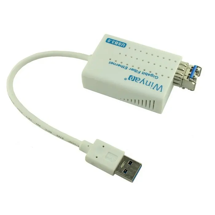 USB 3.0 to 1000Mbps Gigabit Ethernet LAN Fiber
