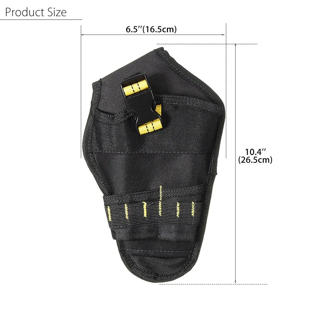 Heavy-duty Drill Holster Tool Belt Pouch Bit Holder Hanging Waist Bag Drill Tool Storage Bags HVR88