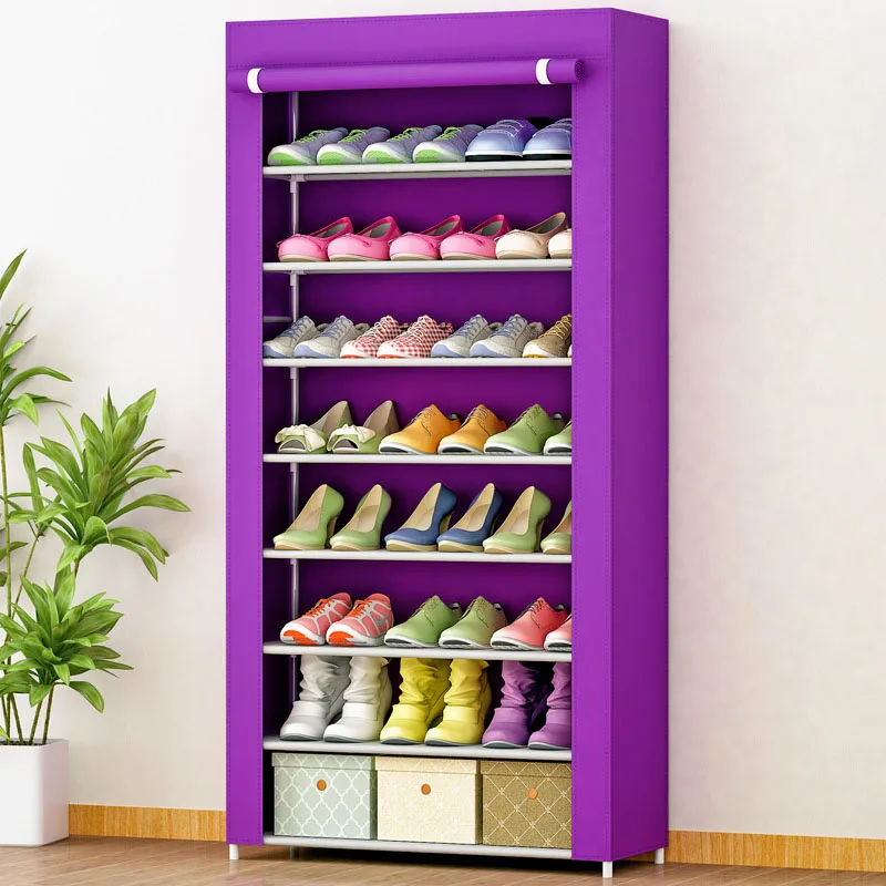 Multilayer Shoe cabinet Non-woven fabrics large shoe rack organizer removable shoe storage living room furniture Shelves
