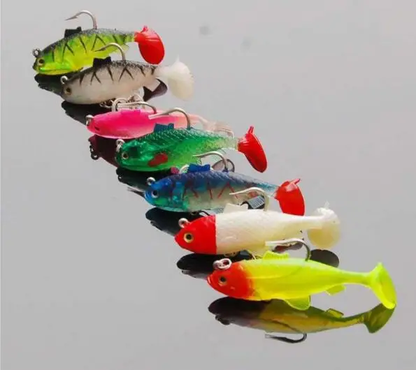 7pcs/lot 10cm 31g soft bait fishing lure plastic swimbait artificial