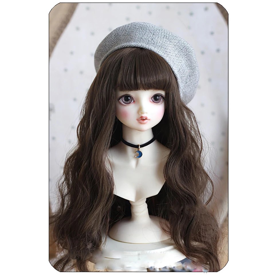 Bybrana 1 шт. BJD парик 1/3 1/4 длинные вьющиеся волосы для BJD куклы