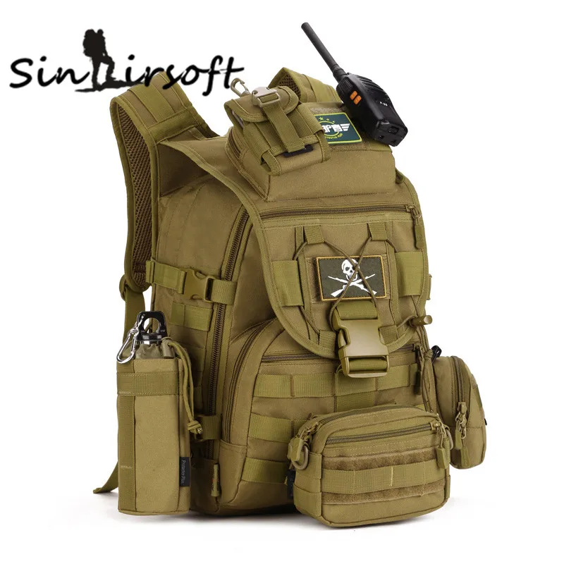 Tactics NEW! 40L Bags Men Arisoft Waterproof Molle Bagpack Military 3P Tad Backpack men Big Assault Travel Bag Packsack