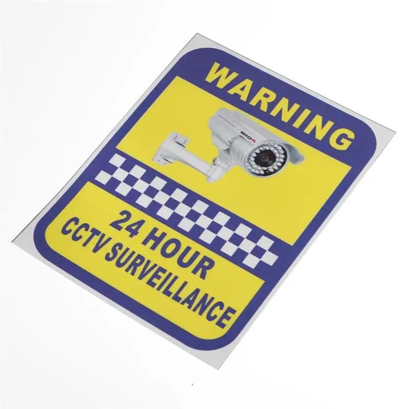 Safurance 6 пакет домашнего видеонаблюдения для камеры наблюдения Предупреждение ющие Переводные(наклеивающиеся) знаки безопасности