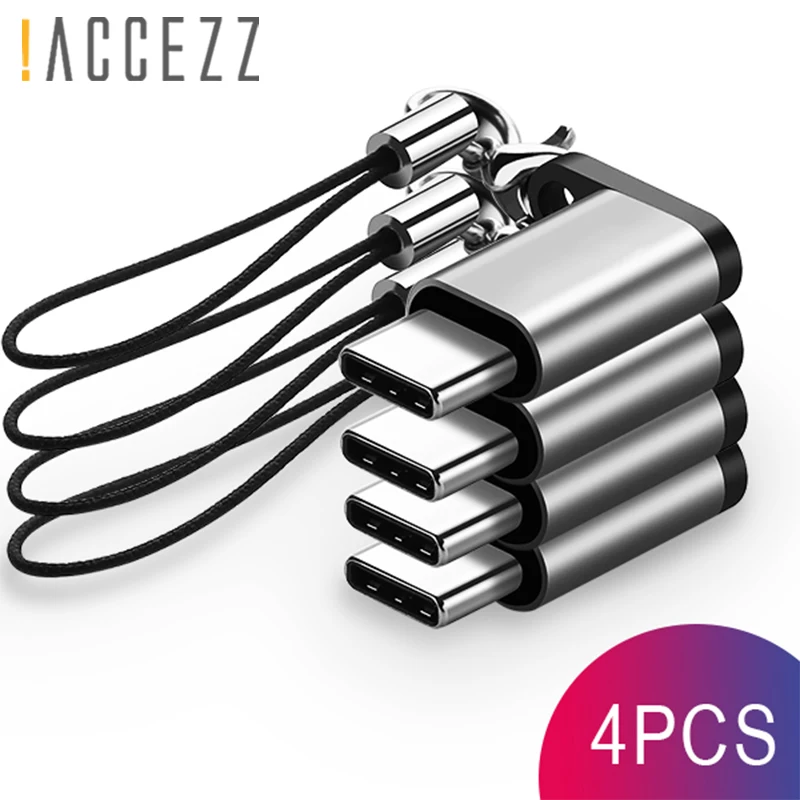 

!ACCEZZ 5PCS Type C Adapter Male Micro USB Female Cable USB-C OTG For Huawei P20 Samsung S9 Data Sync Charger Adapters Connector