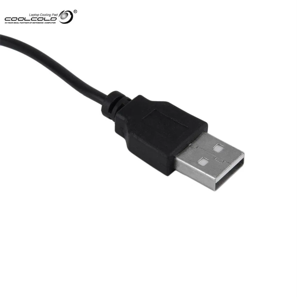 COOLCOLD USB двойной вентилятор порт мини Портативный Осьминог вентилятор для ноутбука охлаждающая подставка для ноутбука 14 дюймов светодиодный светильник