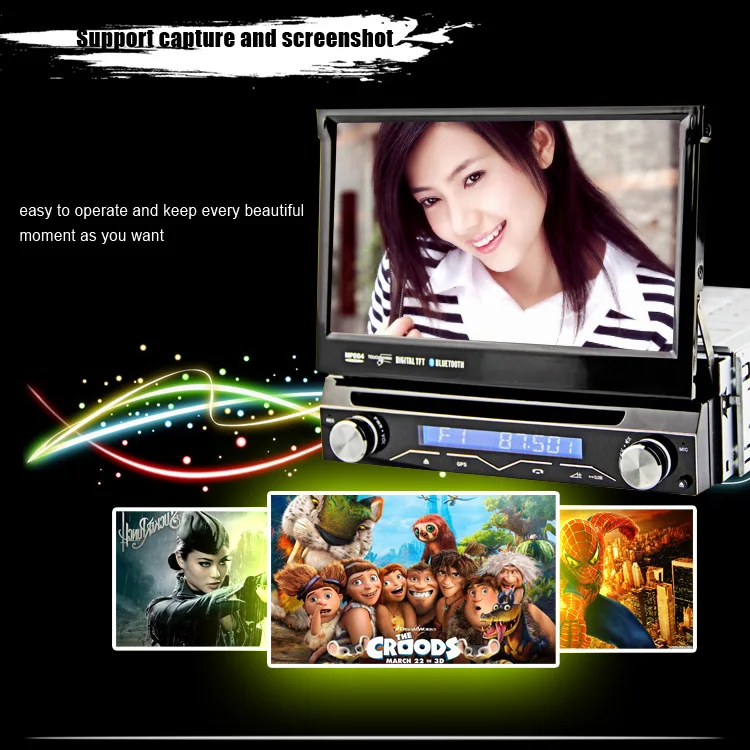 Discount 7" Touch Screen 1 Din Car DVD Single Din Car Radio One Din Car GPS Car Recorder Input & Motorized Screen Detachable Front Panel 15 Discount 7" Touch Screen 1 Din Car DVD Single Din Car Radio One Din Car GPS Car Recorder Input & Motorized Screen Detachable Front Panel 15