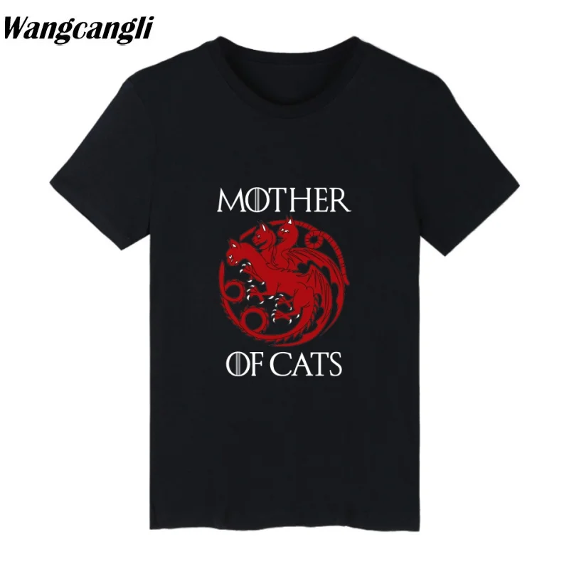 

Mother of Cats Anime Cotton T-shirt Men/Women 2019 summer harajuku Casual Tshirt T shirt Homme Streetwear T shirts Men Tops