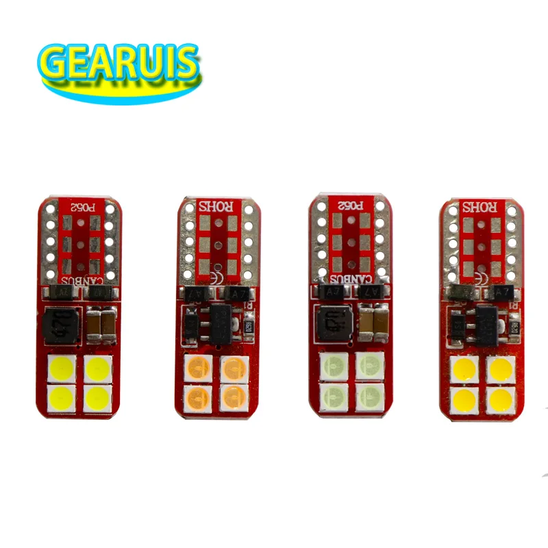 

10pcs T10 LED Bulbs 1W Non polar 168 501 W5W LED 8 smd 3030 LED Lamp Wedge Interior Lights License Plate Lights 12V 6000K