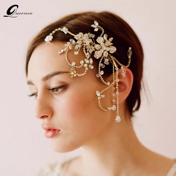 

New Romantic Floral Bridal Hair Accessories Vintage Wedding Hair Comb Girl's Headpiece Hair Jewelry For Women Party Headdress