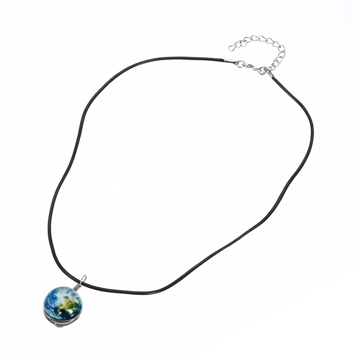 10Style Unisex Dreamy Glass Ball Necklace Shellhard Nebula Space Star Universe Galaxy Pattern Pendant Necklace Femme Jewelry