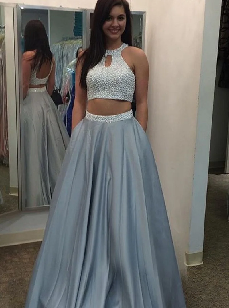 Teens Silver Formal Dresses