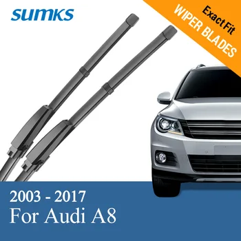 

SUMKS Wiper Blades for Audi A8 27"&21"/24"&23" Fit Slider/Push Button Arms 2003 - 2017