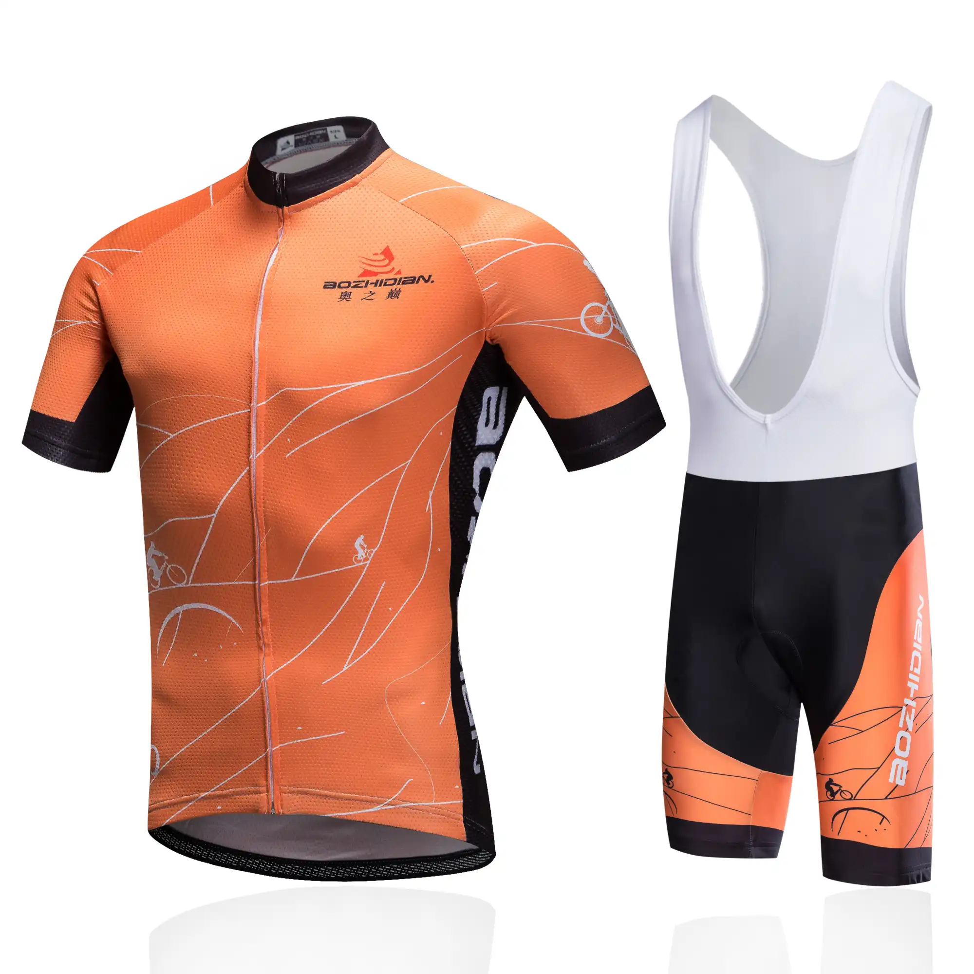 Mens Cycling jersey Short Sleeve bib shorts set cycling shorts cycling jerseys