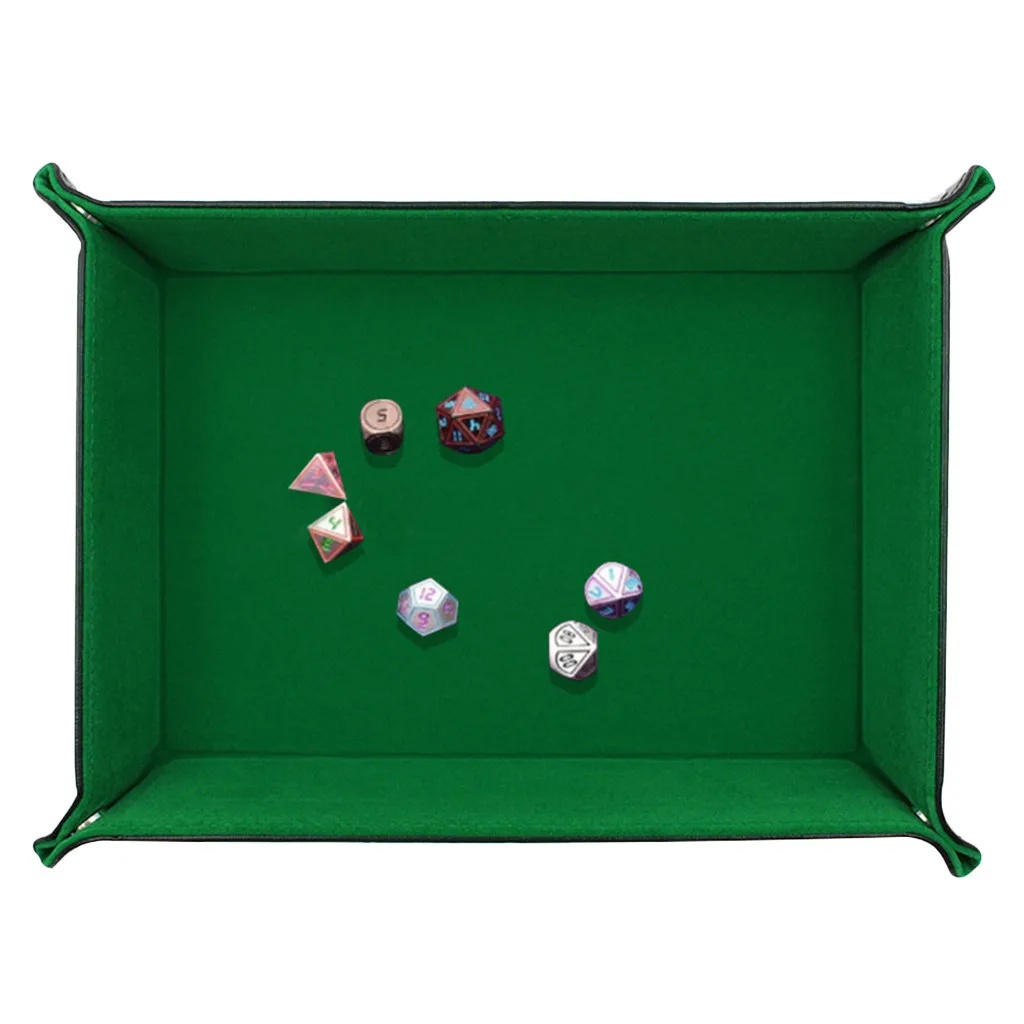 

Dice Tray Portable Folding Dice Rolling Tray for use as Game Dice Tray Folding Square Dice Tray Purple Dice Boxes