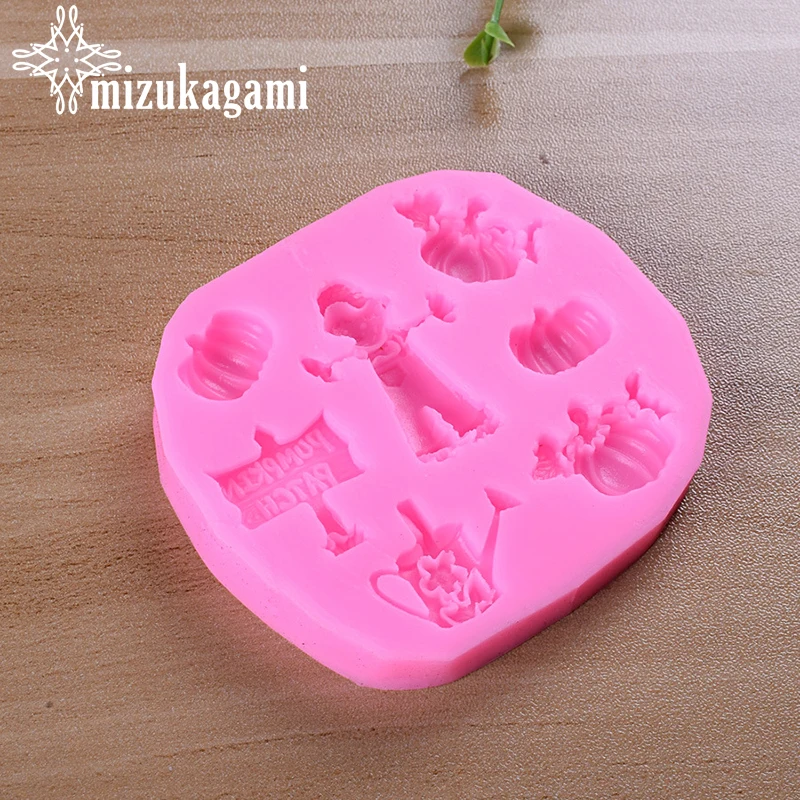 

1pcs UV Resin Jewelry Liquid Silicone Mold Cartoon Watering Pot Boy Pumpkin Resin Charms Molds For DIY Decorate Making Jewelry