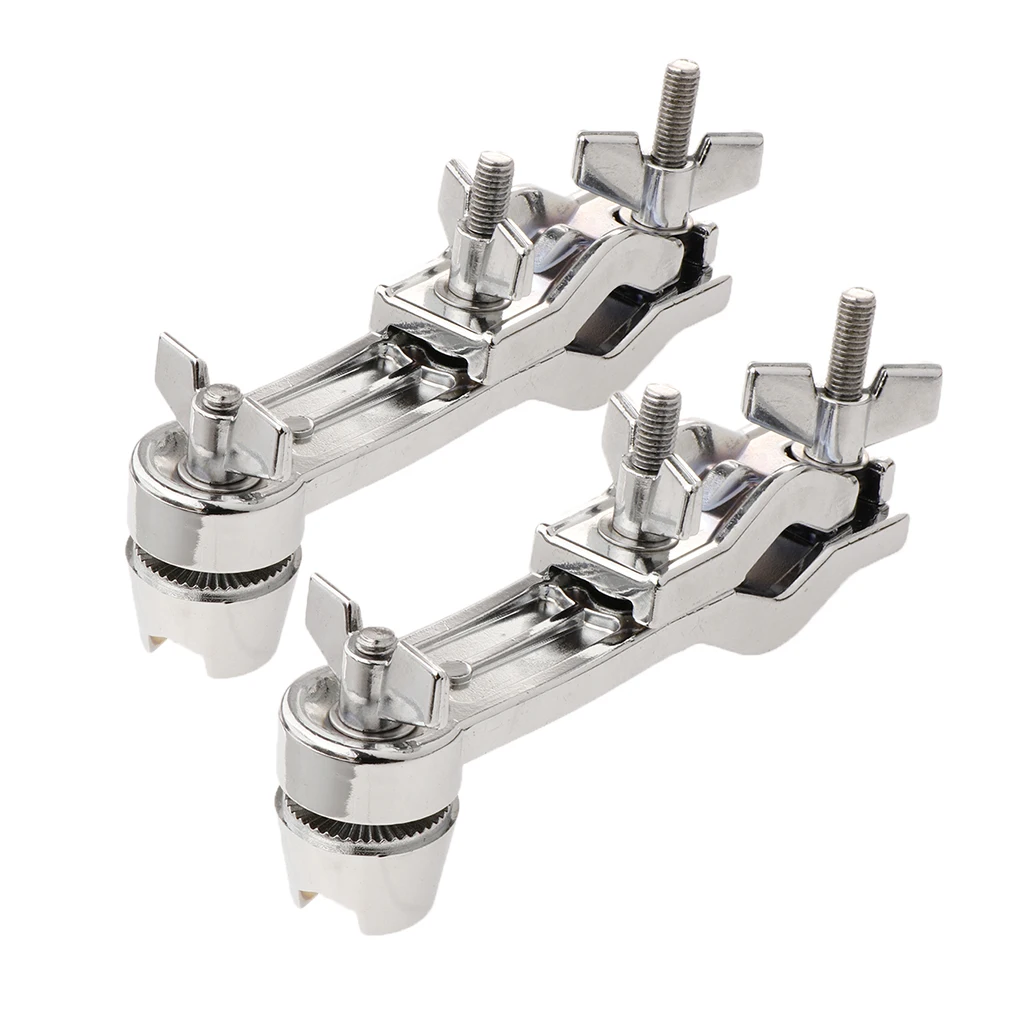 US $23.13 2Pcs Heavy Duty Drum Clamp Extension Clamps Mount Holder for Percussion Instruments Parts Accessory