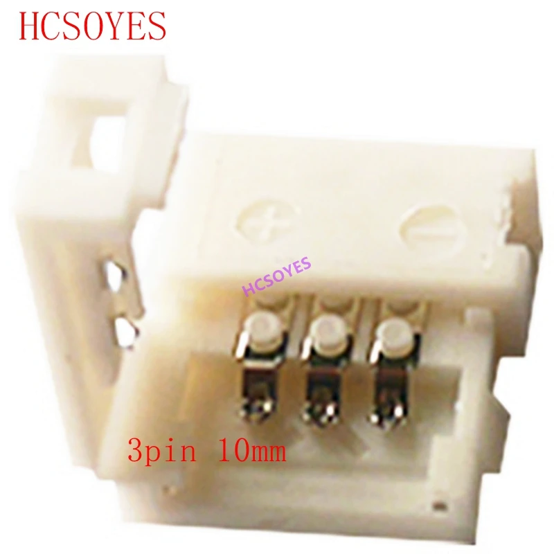 100 шт. 2pin 3pin 4pin 5pin 6pin Бесконтактный RGB светодиодный адаптер для 5050 8 мм 10 12 ширина