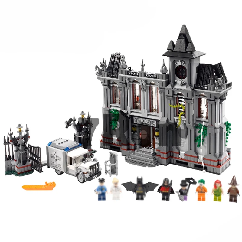 

Model building toys hobbies 07044 Compatible With lego Batman Blocks 10937 Arkham Asylum Educational DIY Bricks