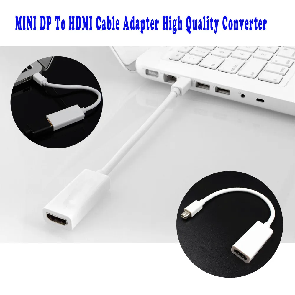 Мини-дисплей порт в hdmi-кабель, адаптер высокого качества конвертер для Apple Macbook Pro Air для Mini DP Интерфейс HDMI устройств y10