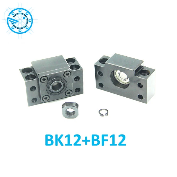 

Ballscrew End Supports1pcs BK12 + 1pcs BF12 1605 1604 ballscrew End Support CNC Parts for SFU1605 SFU1604
