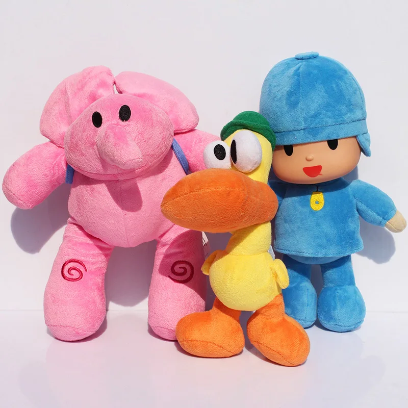 Новинка; 4 шт./партия; подарок для детей; Pocoyo Elly& Pato& POCOYO& Loula; Плюшевые игрушки; хороший подарок для детей;