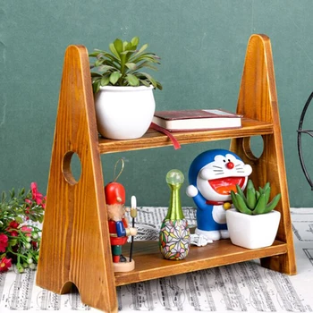 

VIXTMAX New Solid Wood Indoor Plant Pot Stand Flowerpot Base Holder Rack For Living Room Balcony Desktop Garden Decor 2 Colors
