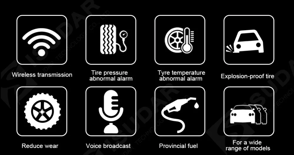 ISUDAR Беспроводная Умная Система контроля давления в автомобильных шинах, система контроля давления, 4 внешних Авто температурных режима, прикуриватель, 12 В